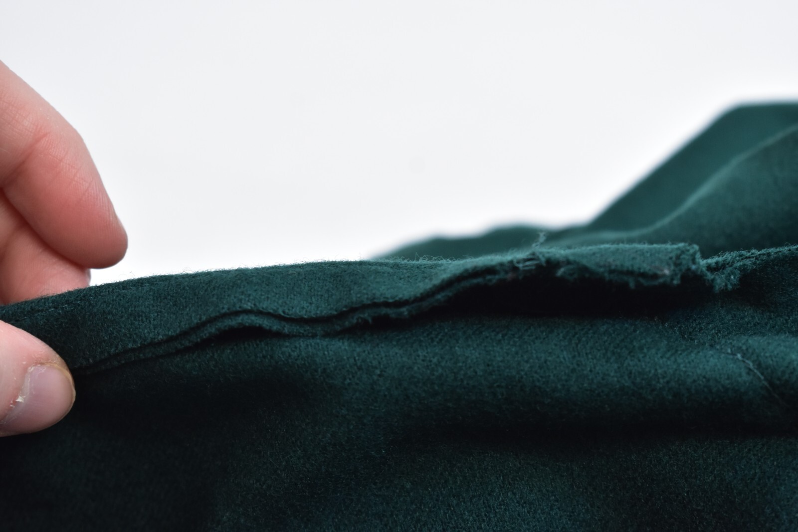 Vintage Pendleton Solid Green Side Button Wool A-… - image 13