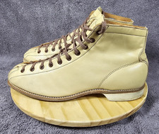 Vintage Rare Hyde High Top Leather Bowling Shoes Hi-top Tan EUC RH Bowlers 6.5