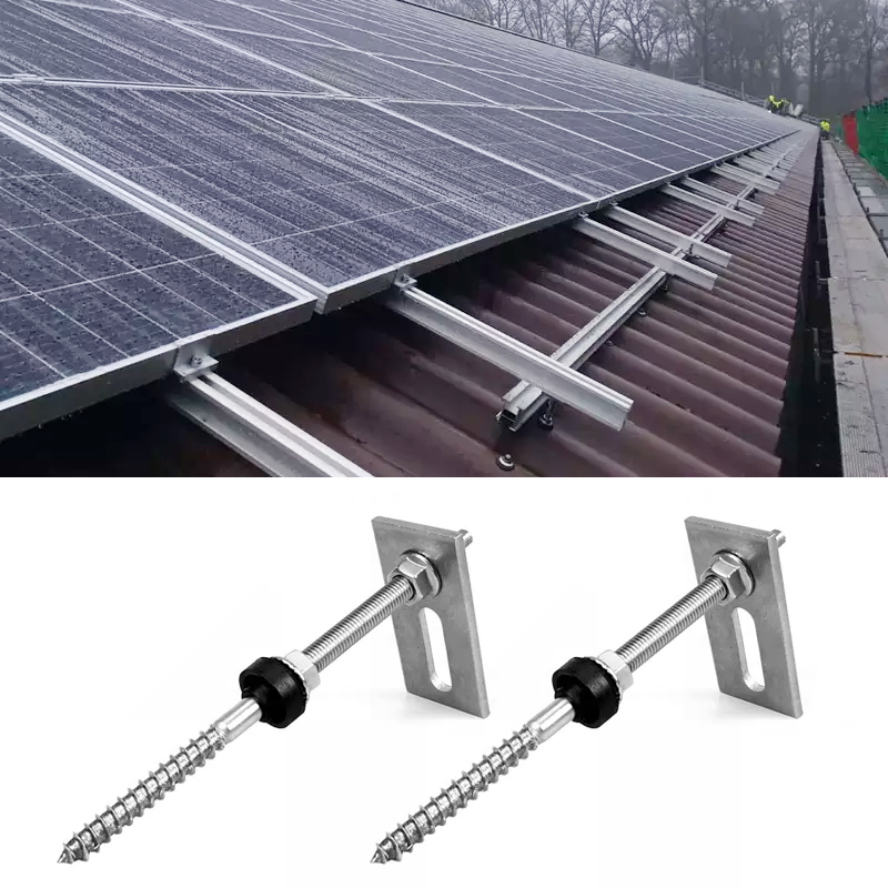 Stockschrauben M10 X 250mm Mit EPDM-Dichtung - 4 Stück Für Solaranlagen Montage