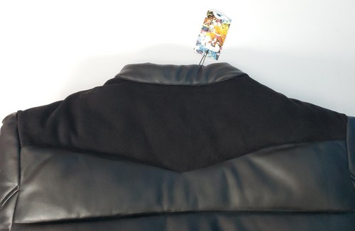 Robert Graham Mens Faux Leather Puffer Full Zip Jacket Men's Size XL Brand New! - Picture 11 of 16