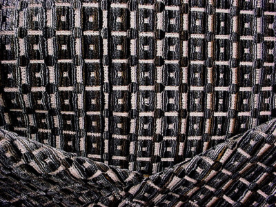 16-3/8 Groundworks GWF-3703 Menger Velvet Black Square Upholstery Fabric