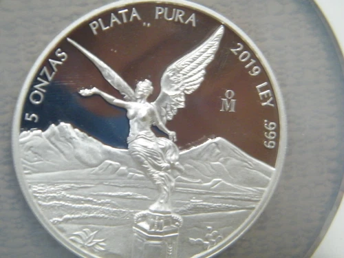 2019Mo Mexico 5 Onza Silver Libertad NGC PF 69 Ultra Cameo Big Slab auctionbox