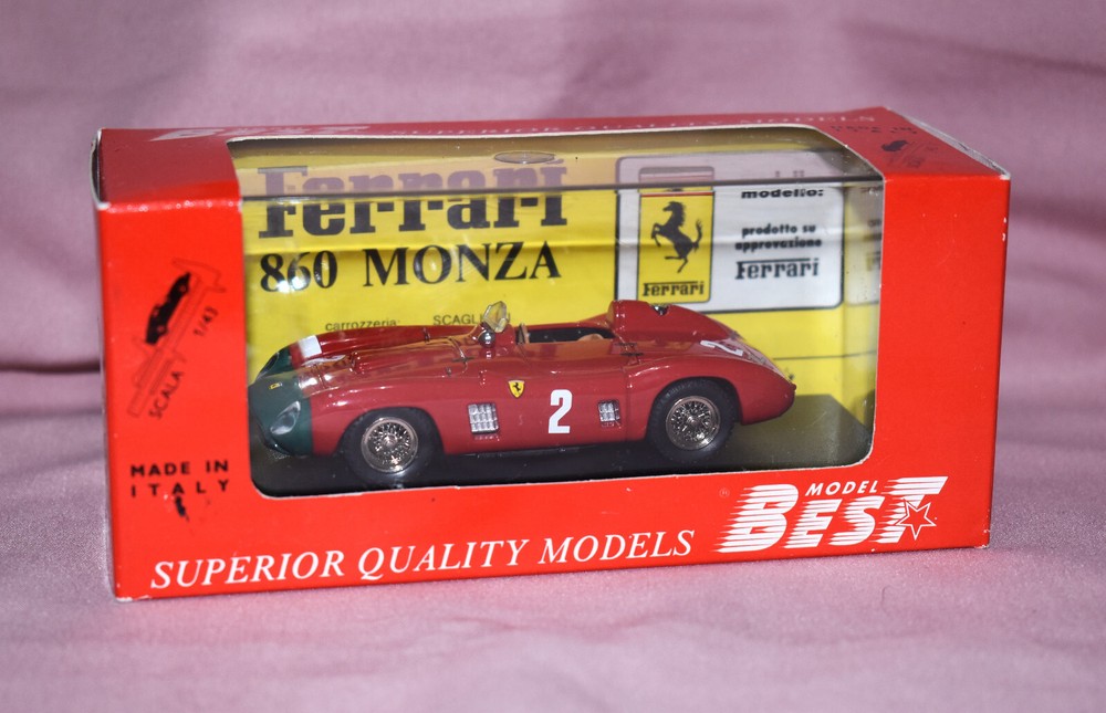 BEST MODELS :   1:43 SCALE  FERRARI 860 MONZA  NURBURORING 1956 ( NO 2 ).