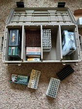 MTM Ammo Crate With Divided Storage Utility Box Stackable Large Ammunition Case