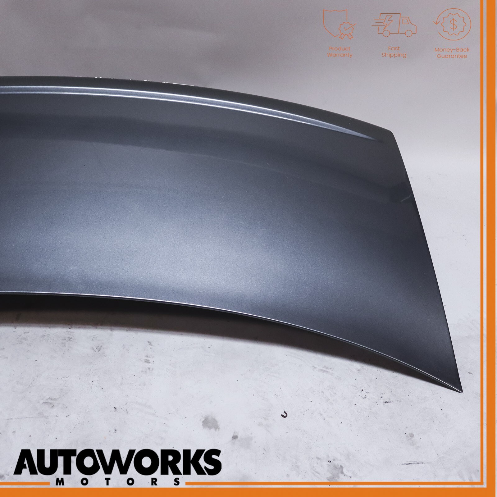 03-13 Maserati Quattroporte M139 Trunk Boot Lid Panel Grigio Palladio OEM