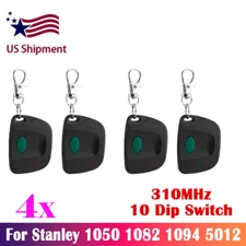 4x Garage Door Opener Remote 310Mhz For Stanley 1050 1082 105015 5012 10 Dip