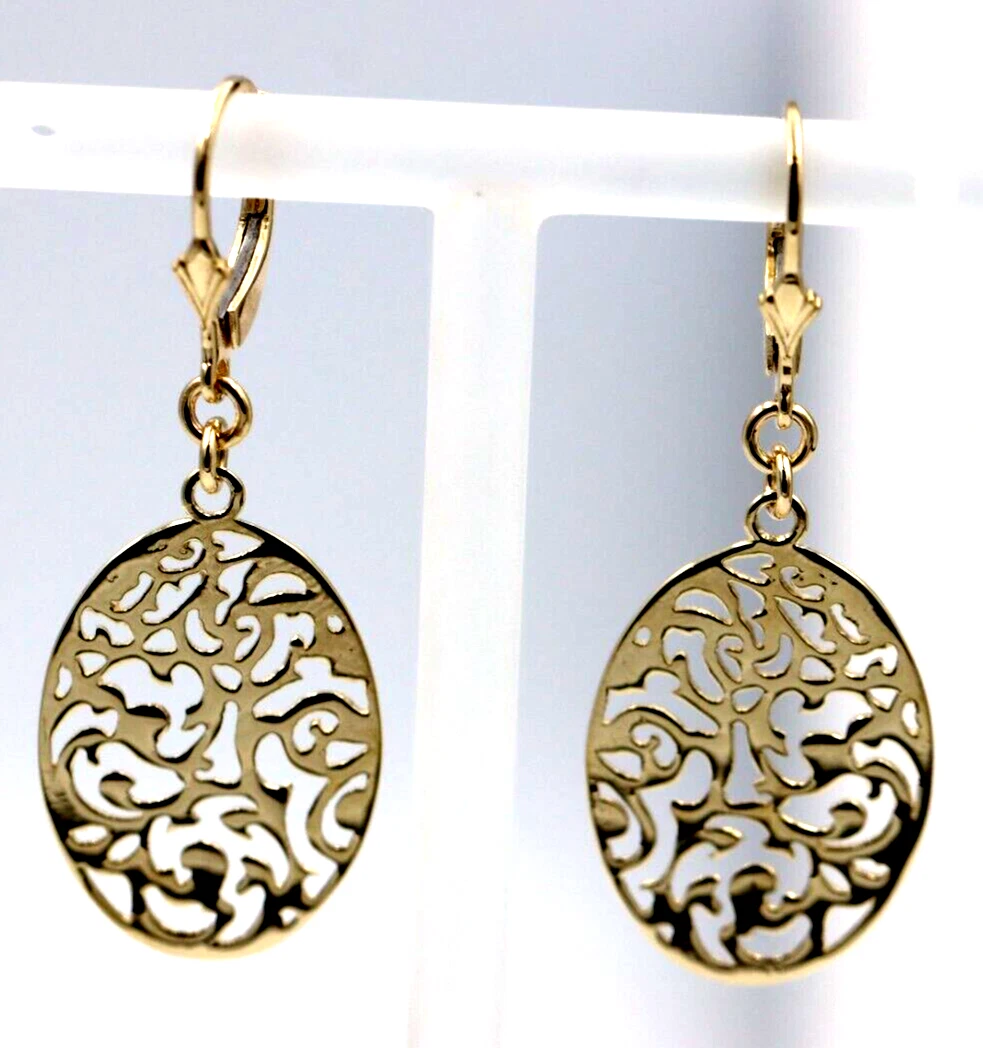Antique gold shop filigree earrings