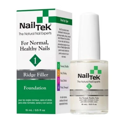 Nail Tek 1 Foundation Ridge Filler - For Normal, Healthy Nails 15ml
