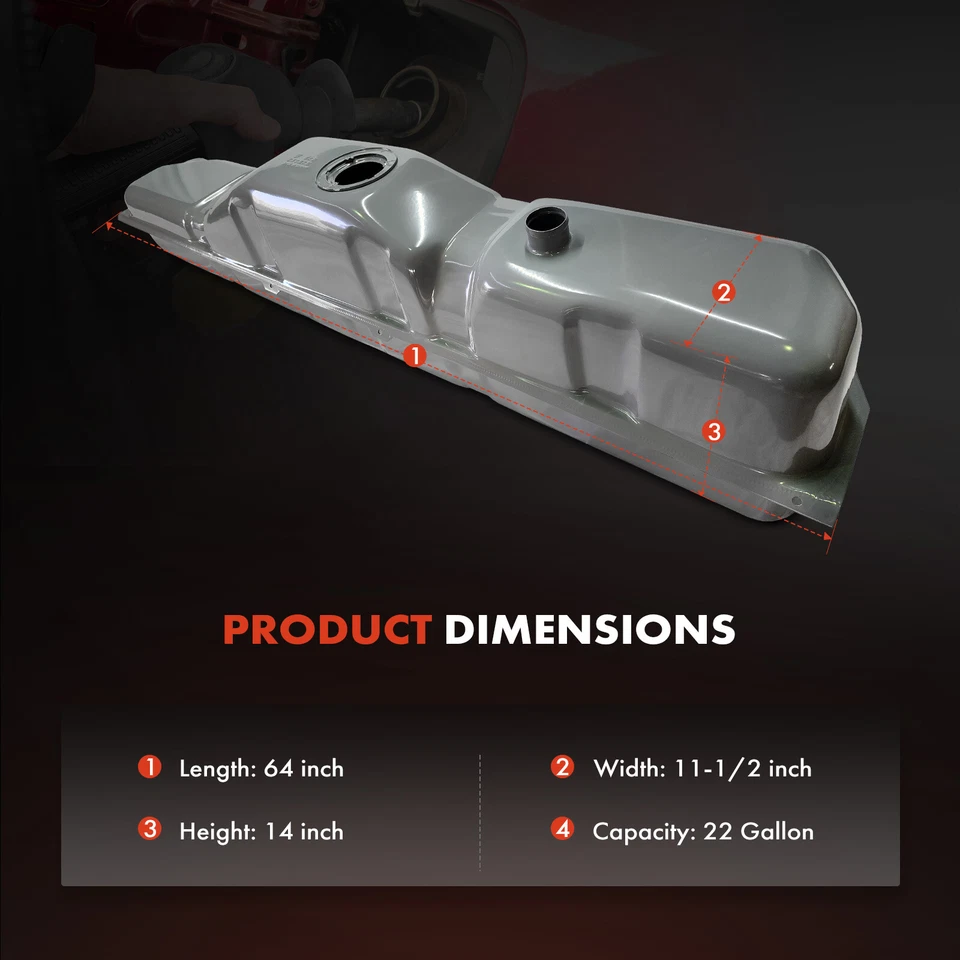 Топливный бак 22 галлона для Chevrolet GMC C3500 1990-1997 K3500 1990-1998 C3500HD - Изображение 4 из 4