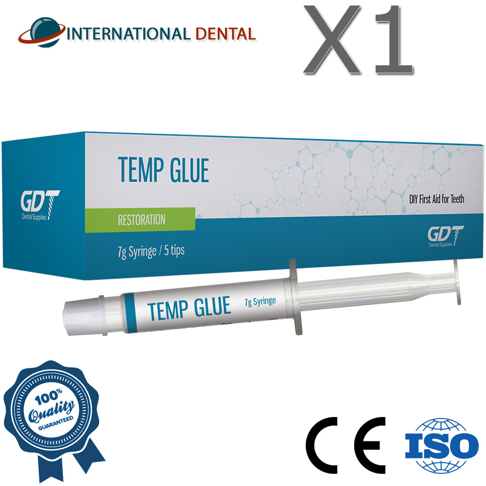 Temp Glue Temporary Dental Cement Crowns Bridges Emergency Over The