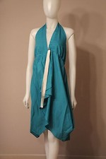 ASOS Blue High Low Halter Dress size 10 NEW NWT