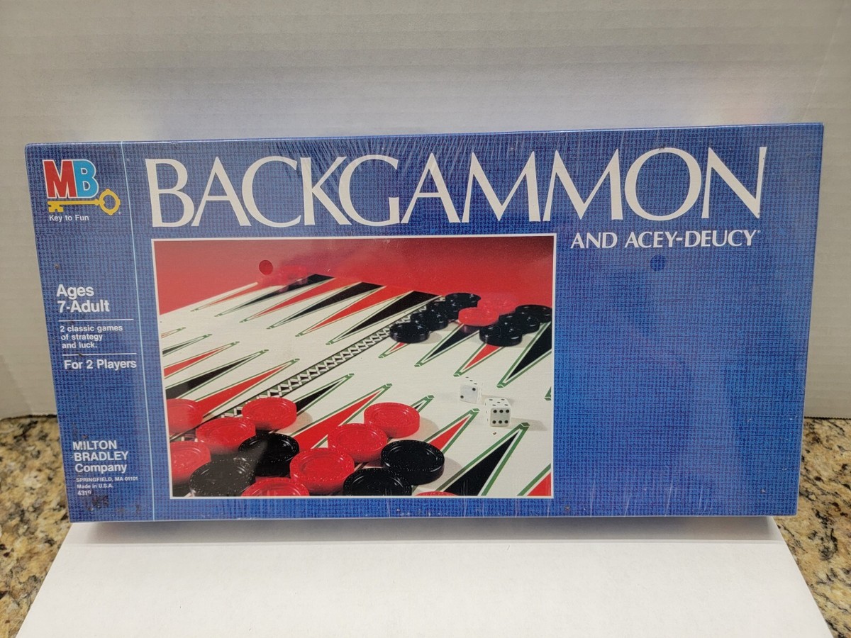 Vintage NOS 1982 Backgammon And Acey-Deucy Board Game Brand New