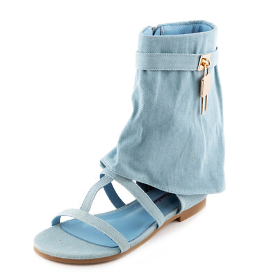 Women's High Ankle Gladiator Sandals Flip Flops SCHIAVA TOOCOOL H10016