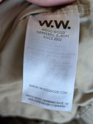 WW Wood Wood Shorts Adult Small Beige Baltazar Elastic Waist Drawstring Cotton - Picture 8 of 15