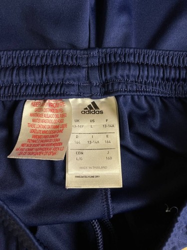 AJAX AWAY FOOTBALL SOCCER SHORTS 2017 - 2018 BLUE ADIDAS YOUNG sz L 13-14YRS - Picture 6 of 7