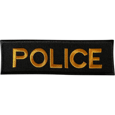 Polizei Aufnäher Eisen Nähen Kleidung bestickt Abzeichen Polizist Offizier Kostüm