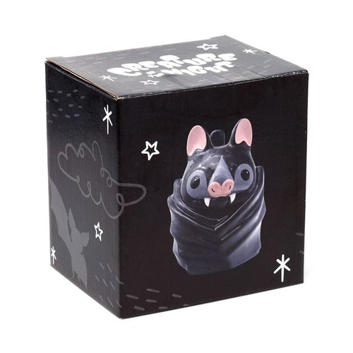 HALLOWEEN BAT UPSIDE DOWN CERAMIC NOVELTY MUG COFFEE TEA CUP NEW & BOXED - Picture 13 of 21