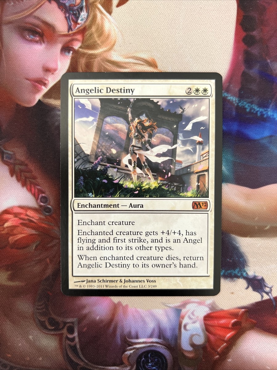 【クラファン限定品】MTGプレイマット 天使の運命Angelic Destiny Angel of Destiny (Extended Art) | Zendikar Rising - Variants