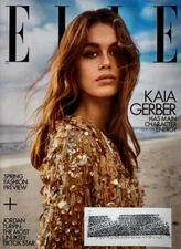 [Single Issue] Elle Magazine: February 2023 / Kaia Gerber, Jordan Turpin