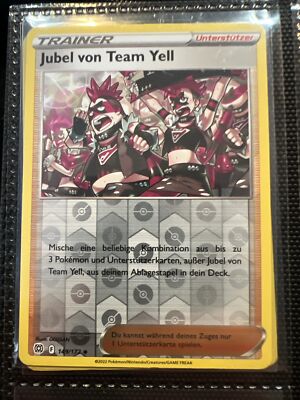 Team Yells Cheer Reverse Holo Pokémon Card Brilliant Stars Jubel Pokemon 149/172