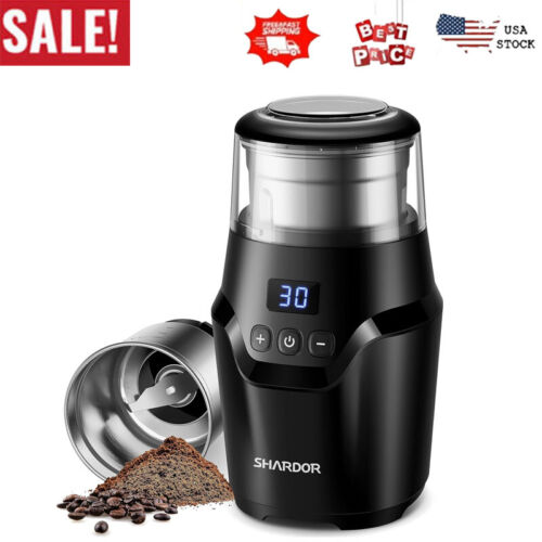 Adjustable Coffee Grinder Electric Electric Coffee Bean Grinder for Spices Herbs