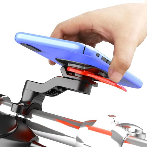 Motorcycle Bike Phone Holder Shock Absorber Phone Bracket Handlebar Stem Holder - Zdjęcie 4 z 14