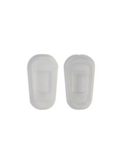 Nose Pad Covers SlipOn Eyewear Comfort Soft Silicon Large 1pr Clear 18mm