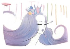 Sugar Highness Purple Mermaid Princess August 2016 Ipsy Glam Bag Makeup Bag
