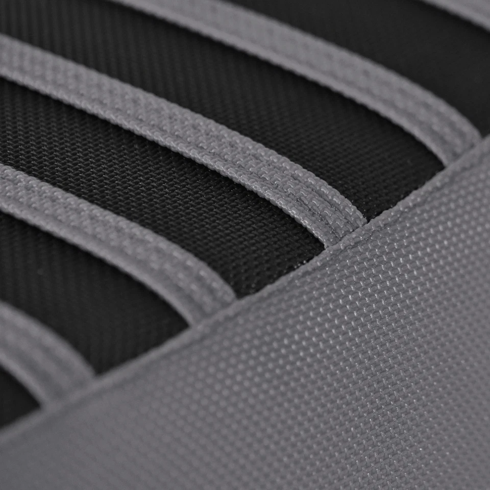 Cubierta de asiento con pinza Yamaha YFZ 450 2004-2013 GRIS/NEGRO/GRIS costillas logotipo #200 Foto 4 de 4