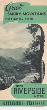 1940's New Riverside Hotel Gatlinburg Tennessee Brochure