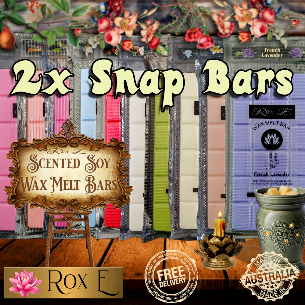 2 Bars of Maximum Scented Soy Wax Melts Candle Tarts Snap Bar Choice of Scents