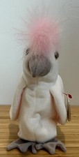 TY Beanie Baby Kuku the Cockatoo with ERRORS RARE RETIRED Bird 1997 1998 Mint