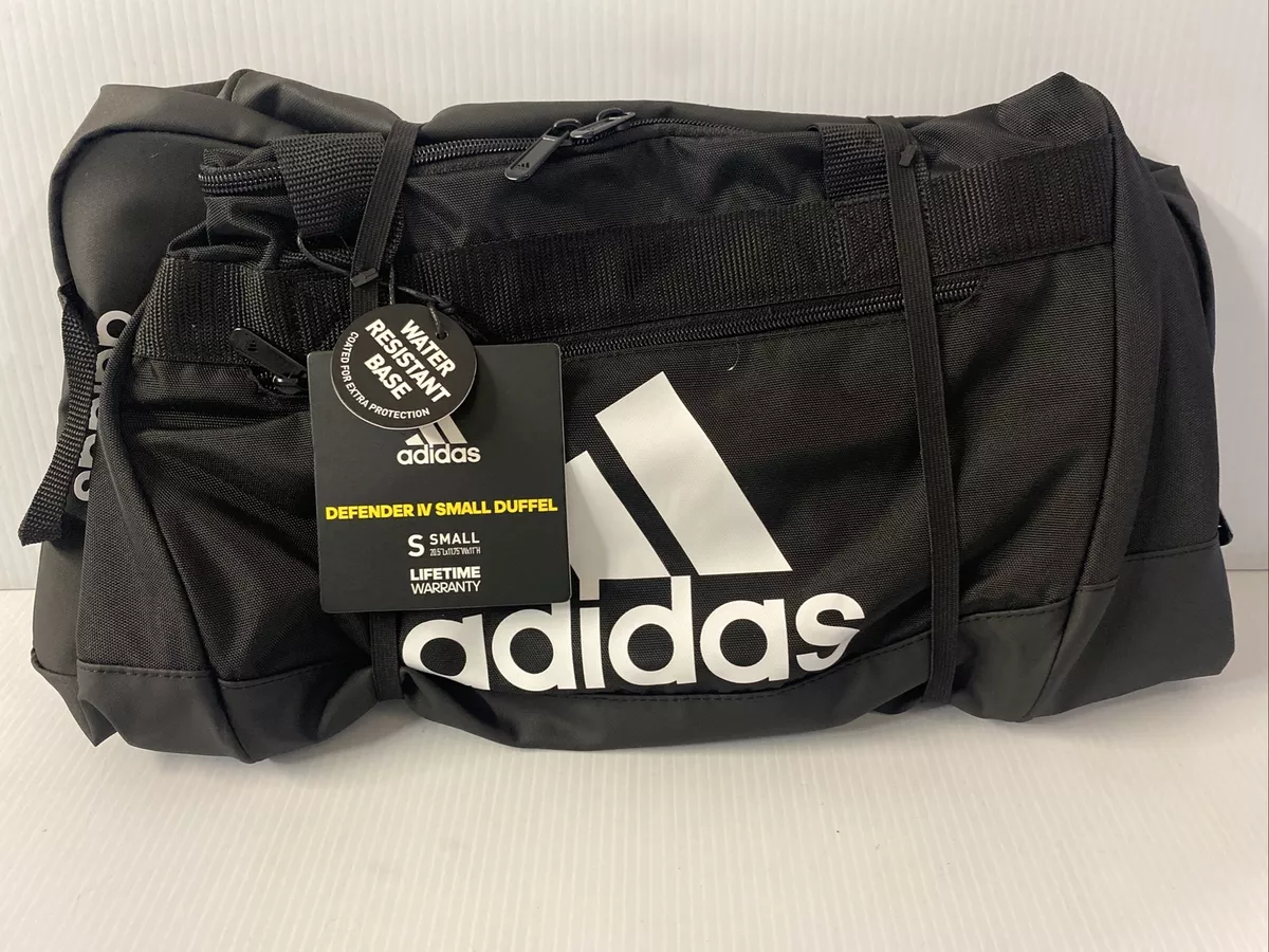 ADIDAS Defender IV Small Duffel Bag - Black-White NEW!!!