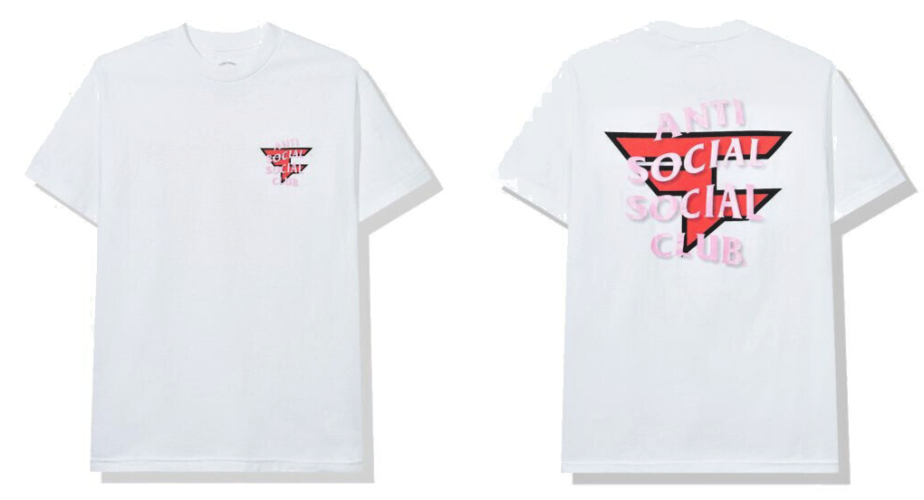 Anti Social Social Club x Faze Clan Logo Tee White T-shirt Size
