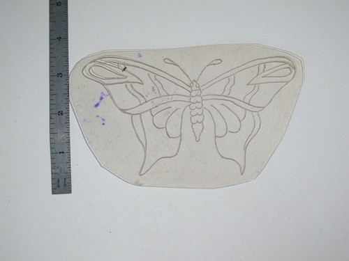 vtg 1960s 1970s Tattoo Flash acetate stencil Wide Wings BF4