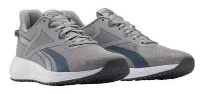 REEBOK LITE PLUS 3 LOW RUNNING TRAINERS SNEAKERS MEN SHOES GREY/BLUE SIZE 13 NEW
