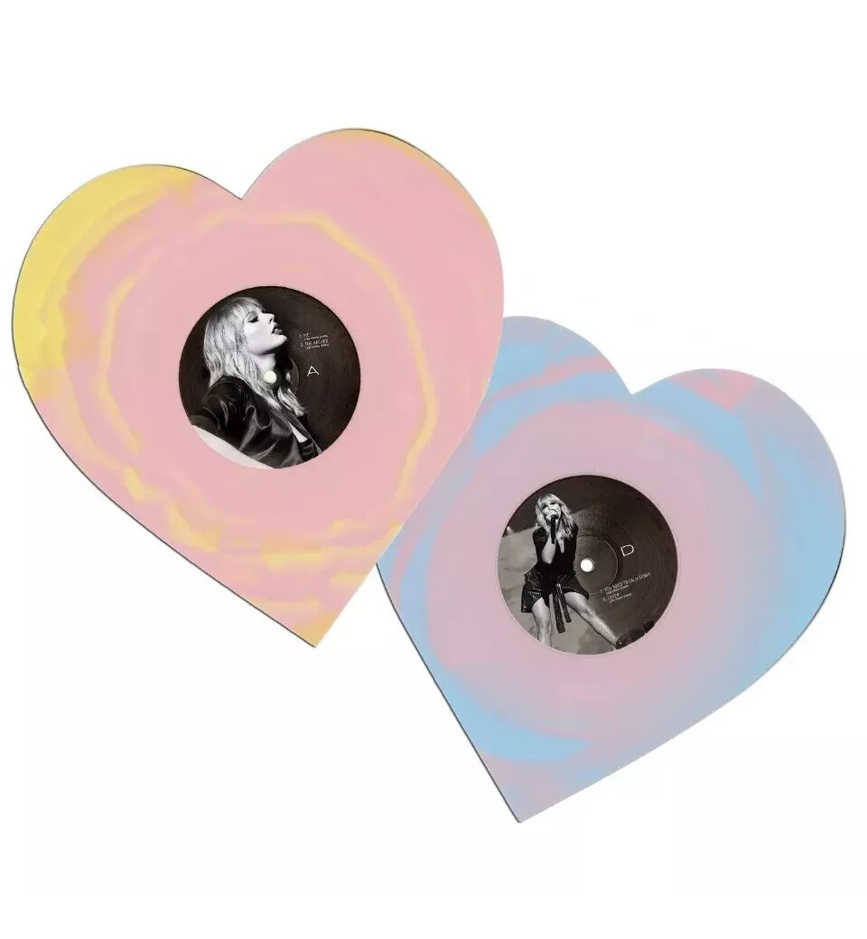 Taylor Swift Lover (Live From Paris) Heart Shaped Vinyl - IN HAND SHIPS FAST!