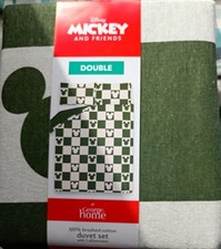 DISNEY'S MICKEY MOUSE  NEW DOUBLE DUVET SET 100% BRUSHED COTTON.