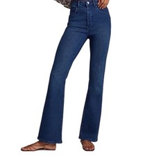Pilcro Jeans Size 30 Blue Flare The Icon Anthropologie Stretch Button Fly