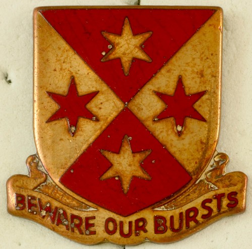 554th AAA Battalion Crest DI/DUI Pinback Dondero HM