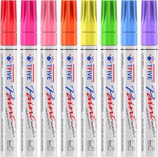 Fluorescent Paint Markers, 8 Colors Neon UV Paint Pens for Blacklight - Oil-B...
