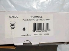 Brizo MASCO RP72413GL Push Button Pop-Up Without Overflow Luxe Gold Open Box