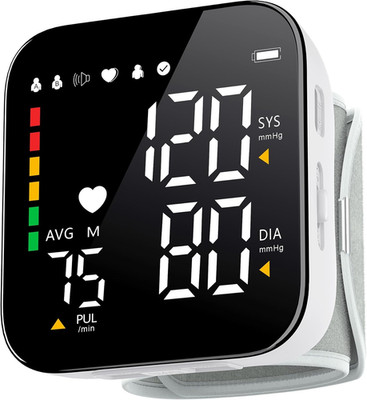 Rechargeable Wrist Blood Pressure Monitor with Voice & Backlit Display
