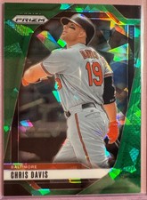 2025 Panini Prizm Green Cracked Ice Prizm #273 Chris Davis - Baltimore Orioles