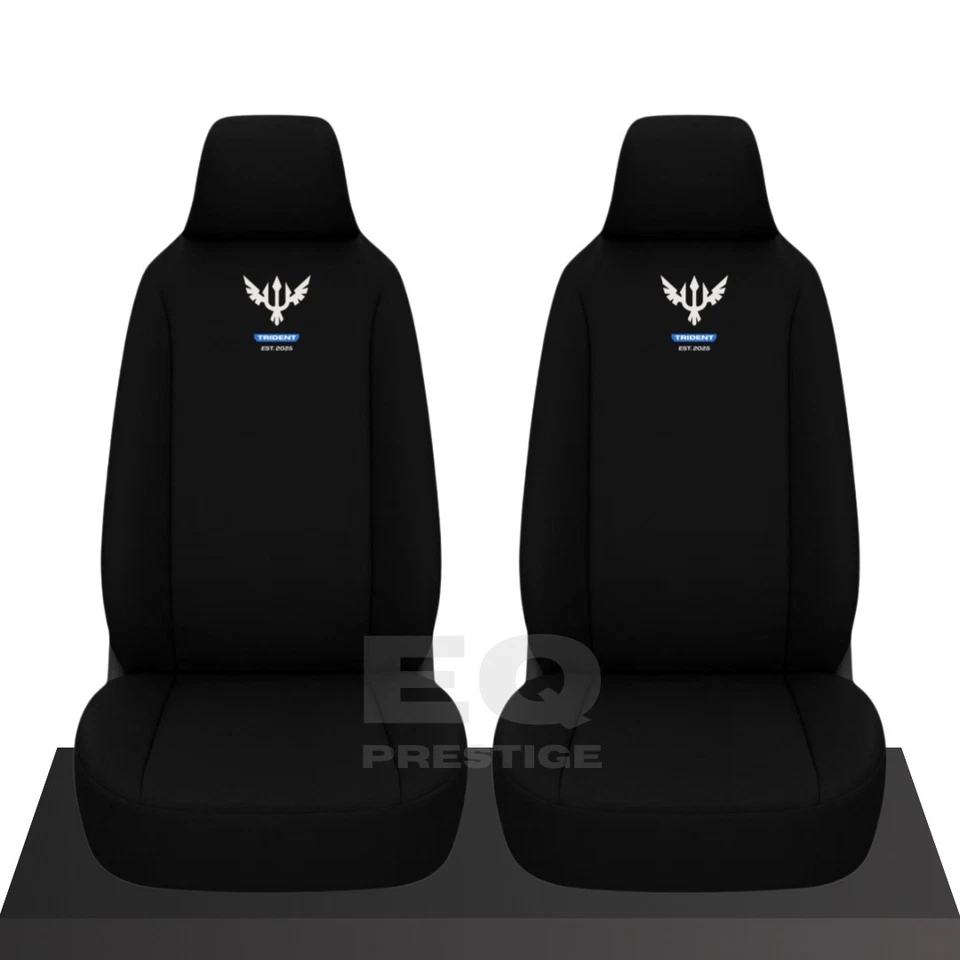 PARA VOLKSWAGEN AMAROK - Fundas de asiento de coche impermeables negras de alta resistencia - 2 x delanteros Foto 2 de 2