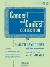 Concert and Contest Collection for Eb Alto Saxophone: Solo Part W/CD (English) H