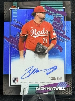 2026 Topps Finest Zach Maxwell Cincinnati Reds RC Auto FA-ZM 138/150