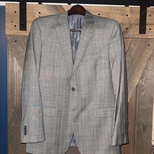 RALPH LAUREN Sport Coat DRAGO Super 130s Italian Wool 42R Slim Fit Suit Jacket