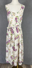 Lauren Ralph Lauren Women's Floral Belted Crepe Sleeveless Dress Multi 14 NWOTs.