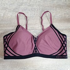 Honeylove Silhouette Bra Red Size M Wireless Comfort